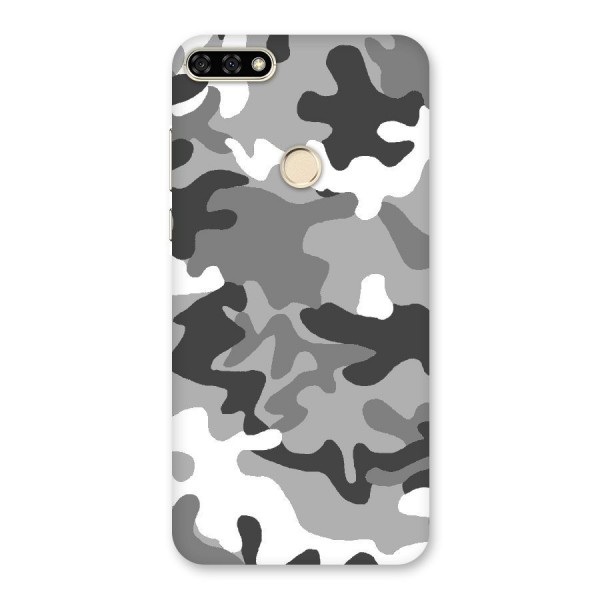Grey Military Back Case for Honor 7A