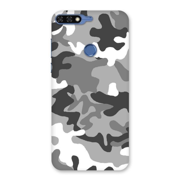 Grey Military Back Case for Honor 7C