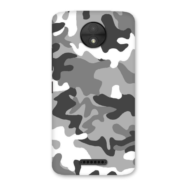 Grey Military Back Case for Moto C