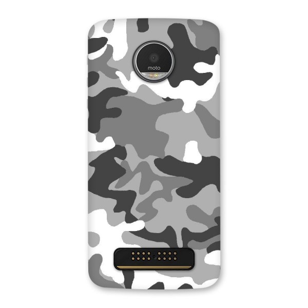 Grey Military Back Case for Moto Z Play