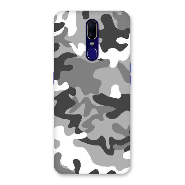 Grey Military Back Case for Oppo A9