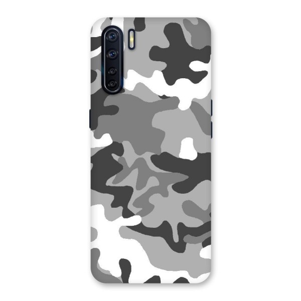 Grey Military Back Case for Oppo F15