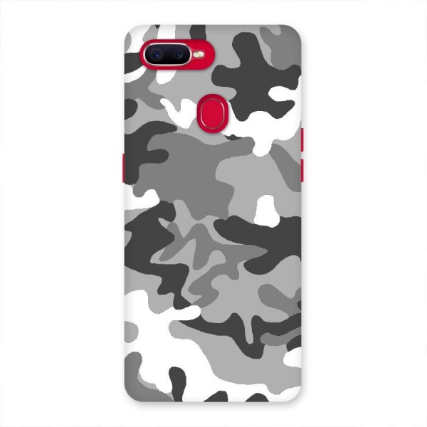 Grey Military Back Case for Oppo F9 Pro