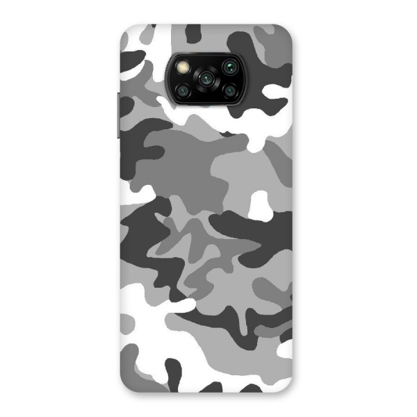 Grey Military Back Case for Poco X3