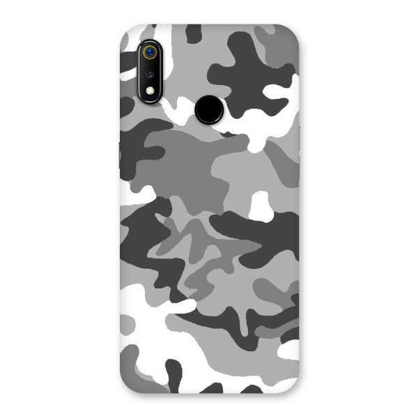 Grey Military Back Case for Realme 3