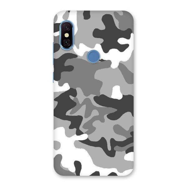 Grey Military Back Case for Redmi Note 6 Pro