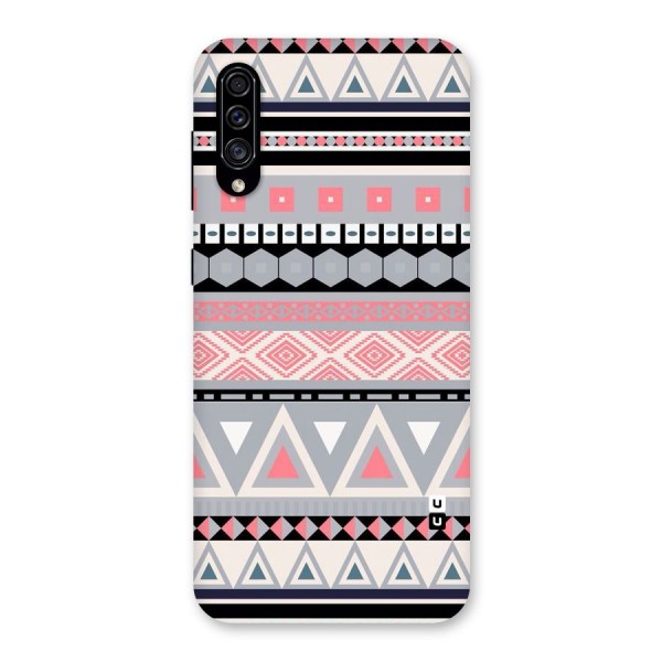 Grey Pink Pattern Back Case for Galaxy A30s