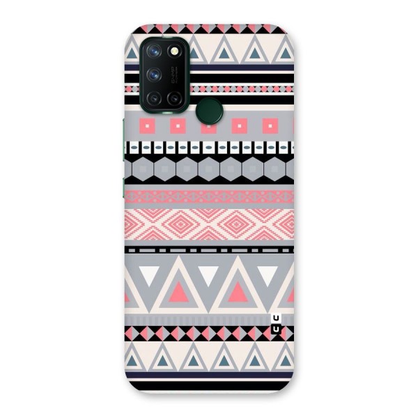 Grey Pink Pattern Back Case for Realme 7i