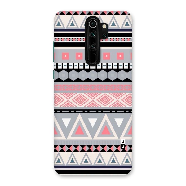 Grey Pink Pattern Back Case for Redmi Note 8 Pro