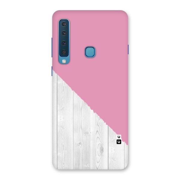 Grey Pink Wooden Design Back Case for Galaxy A9 (2018)