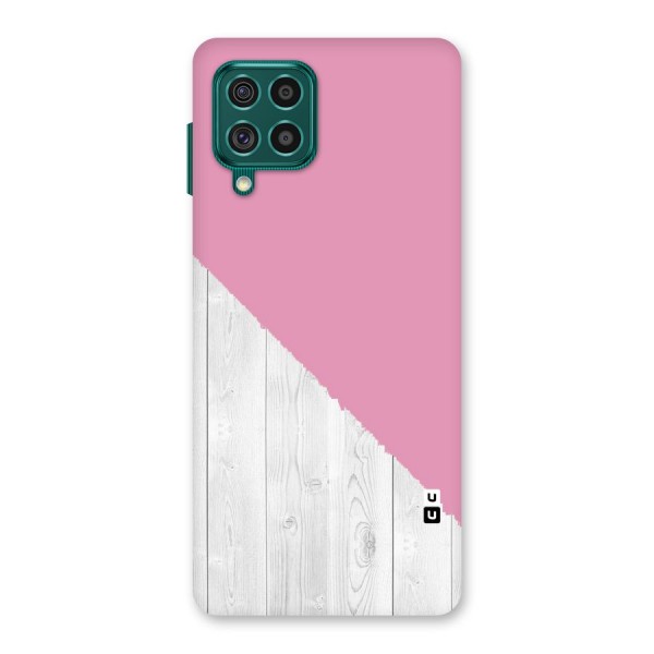 Grey Pink Wooden Design Back Case for Galaxy F62