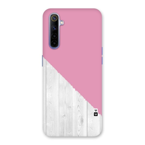 Grey Pink Wooden Design Back Case for Realme 6
