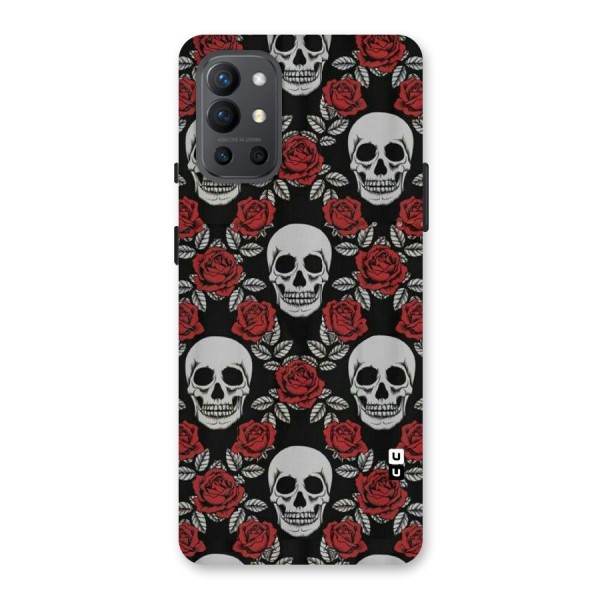 Grey Skulls Back Case for OnePlus 9R