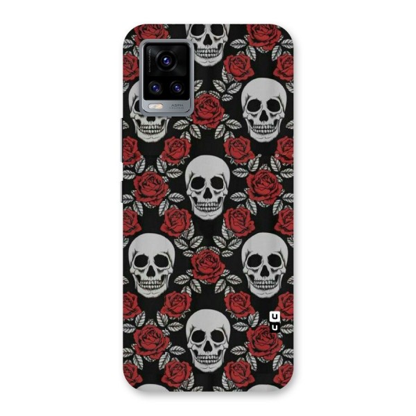 Grey Skulls Back Case for Vivo V20