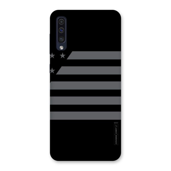 Grey Star Striped Pattern Back Case for Galaxy A50