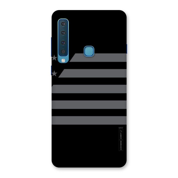 Grey Star Striped Pattern Back Case for Galaxy A9 (2018)