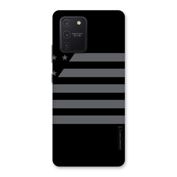 Grey Star Striped Pattern Back Case for Galaxy S10 Lite