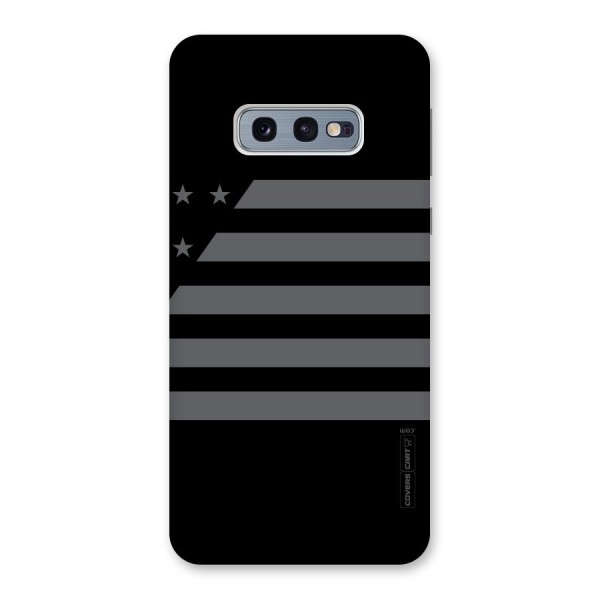 Grey Star Striped Pattern Back Case for Galaxy S10e