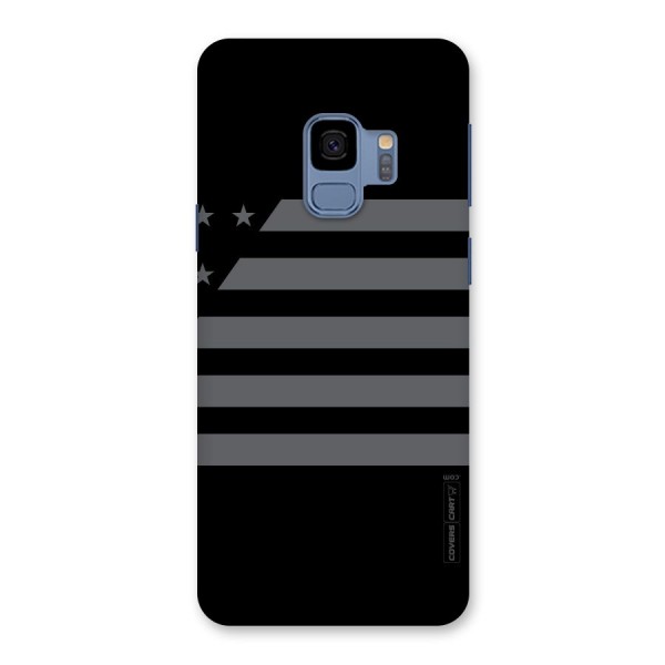 Grey Star Striped Pattern Back Case for Galaxy S9