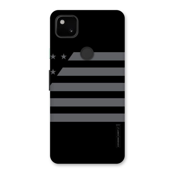 Grey Star Striped Pattern Back Case for Google Pixel 4a