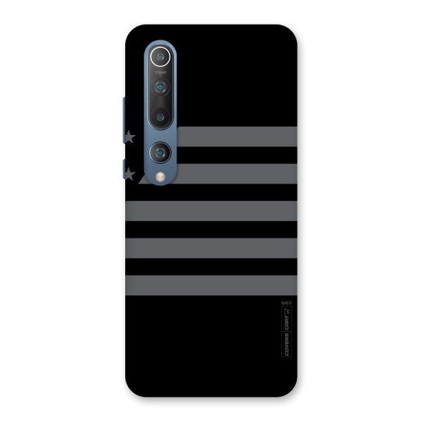 Grey Star Striped Pattern Back Case for Mi 10