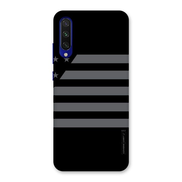 Grey Star Striped Pattern Back Case for Mi A3