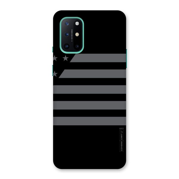 Grey Star Striped Pattern Back Case for OnePlus 8T