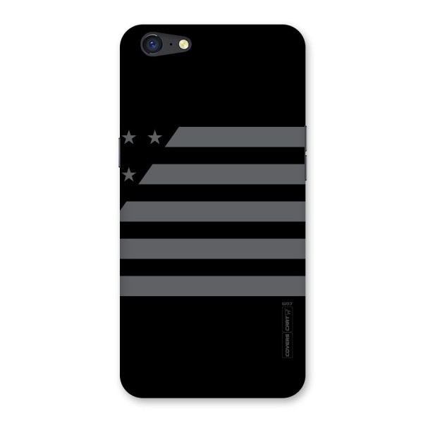 Grey Star Striped Pattern Back Case for Oppo A71