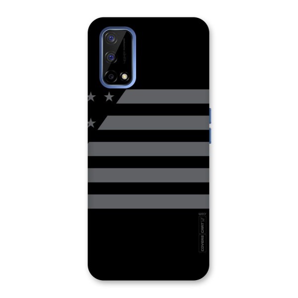 Grey Star Striped Pattern Back Case for Realme Narzo 30 Pro