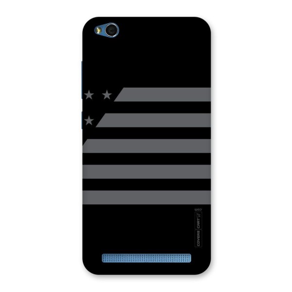 Grey Star Striped Pattern Back Case for Redmi 5A