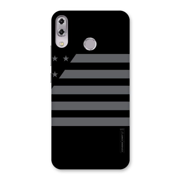 Grey Star Striped Pattern Back Case for Zenfone 5Z