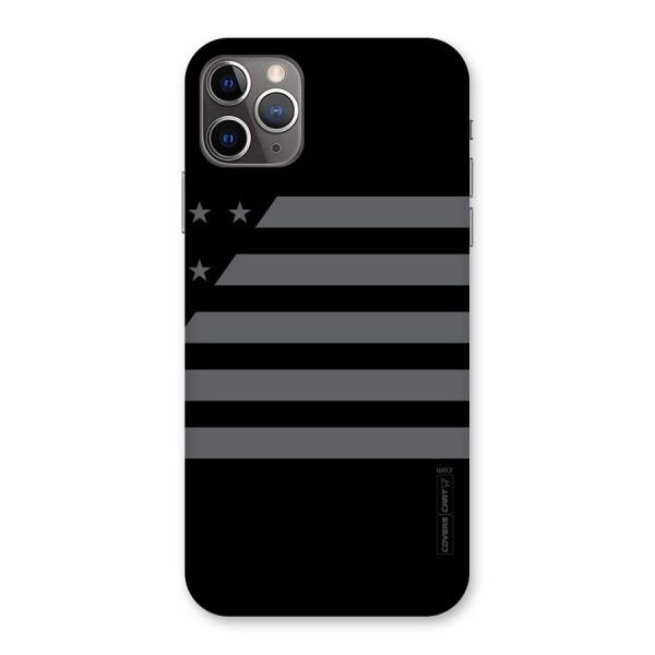 Grey Star Striped Pattern Back Case for iPhone 11 Pro Max