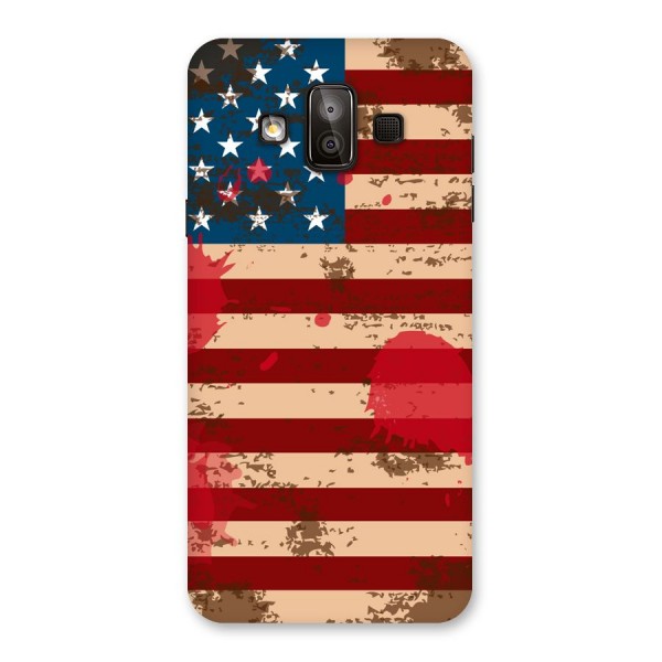 Grunge USA Flag Back Case for Galaxy J7 Duo
