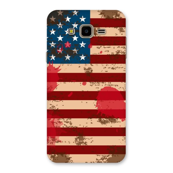 Grunge USA Flag Back Case for Galaxy J7 Nxt