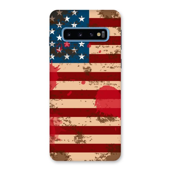 Grunge USA Flag Back Case for Galaxy S10