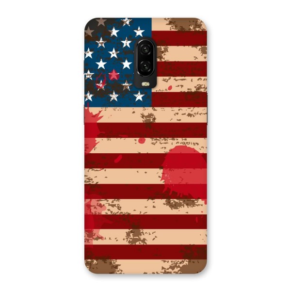 Grunge USA Flag Back Case for OnePlus 6T