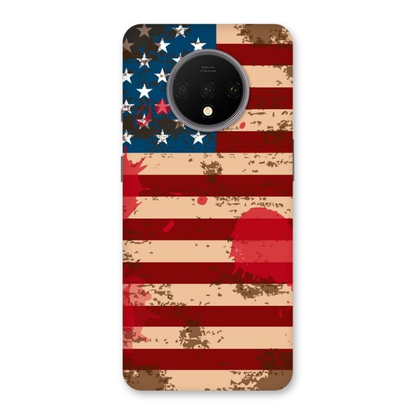 Grunge USA Flag Back Case for OnePlus 7T