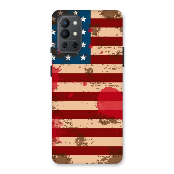 Grunge USA Flag Back Case for OnePlus 9R