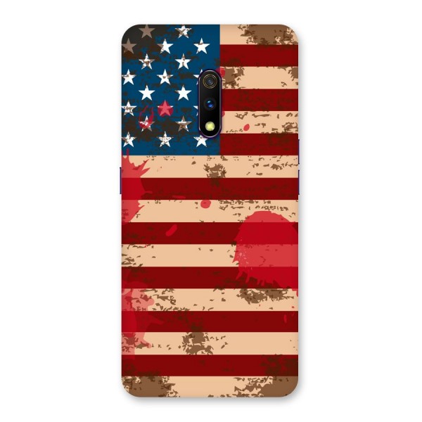 Grunge USA Flag Back Case for Realme X