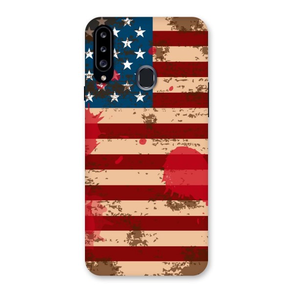 Grunge USA Flag Back Case for Samsung Galaxy A20s