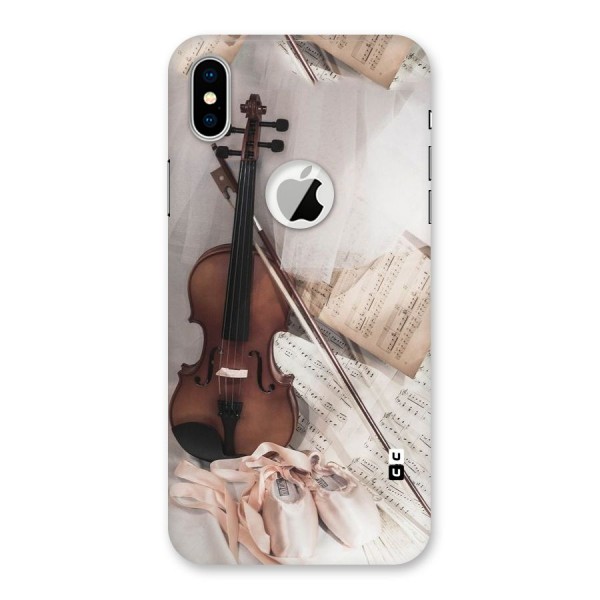 Guitar And Co Back Case for iPhone XS Logo Cut
