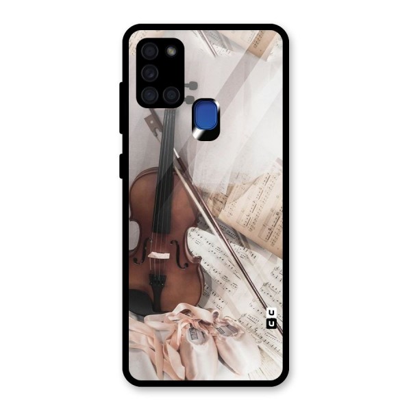 Guitar And Co Glass Back Case for Galaxy A21s