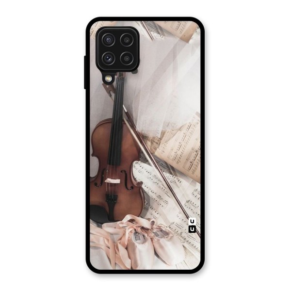 Guitar And Co Glass Back Case for Galaxy A22 4G