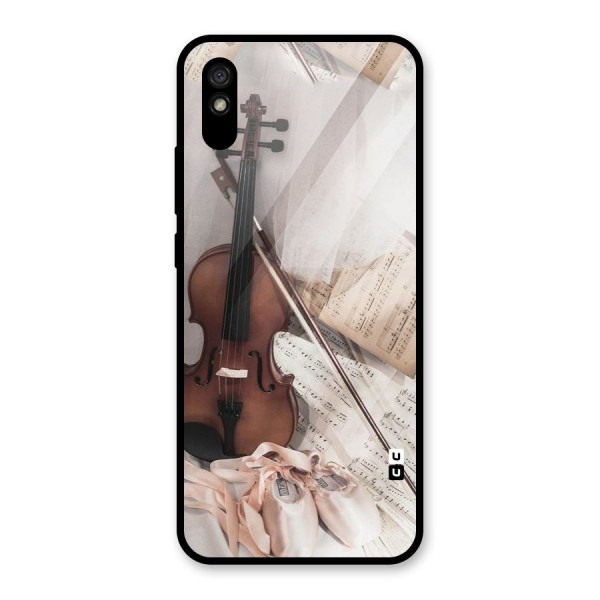 Guitar And Co Glass Back Case for Redmi 9A