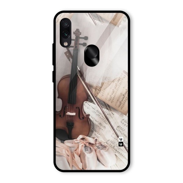 Guitar And Co Glass Back Case for Redmi Note 7S