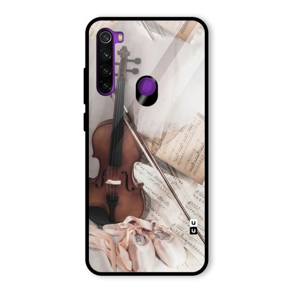 Guitar And Co Glass Back Case for Redmi Note 8