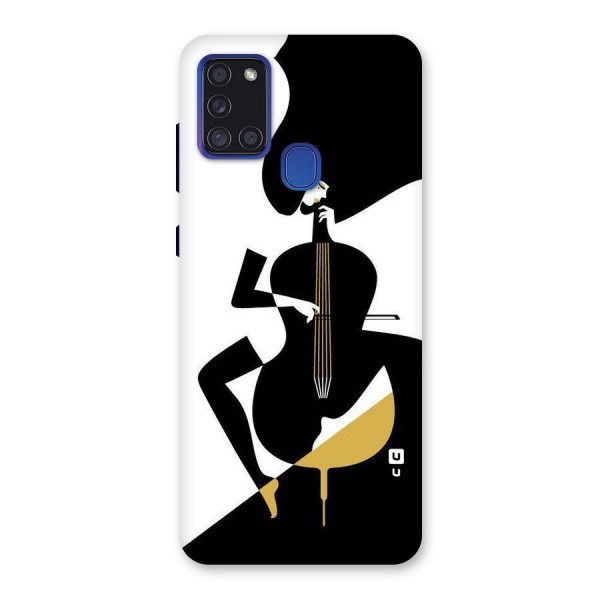 Guitar Women Back Case for Galaxy A21s