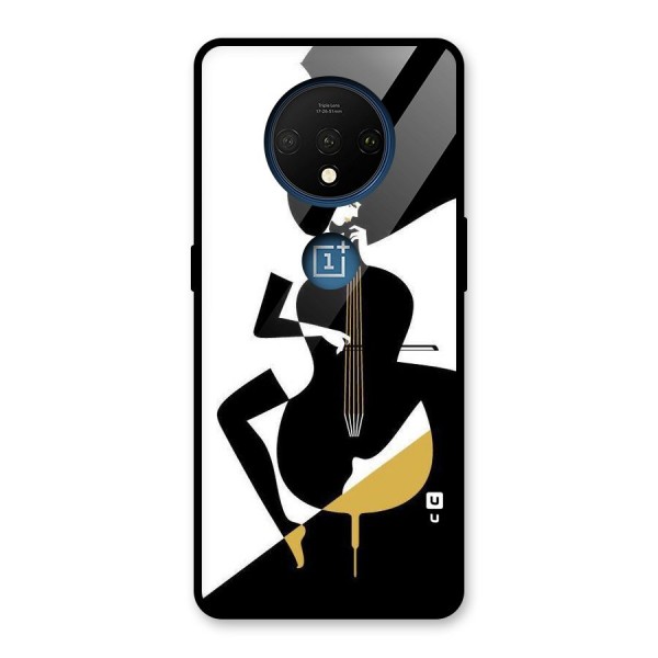 Guitar Women Glass Back Case for OnePlus 7T