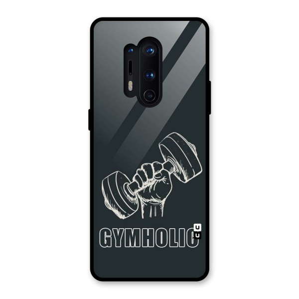 Gymholic Design Glass Back Case for OnePlus 8 Pro