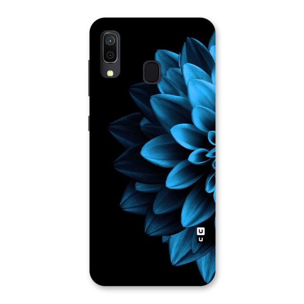 Half Blue Flower Back Case for Galaxy A20